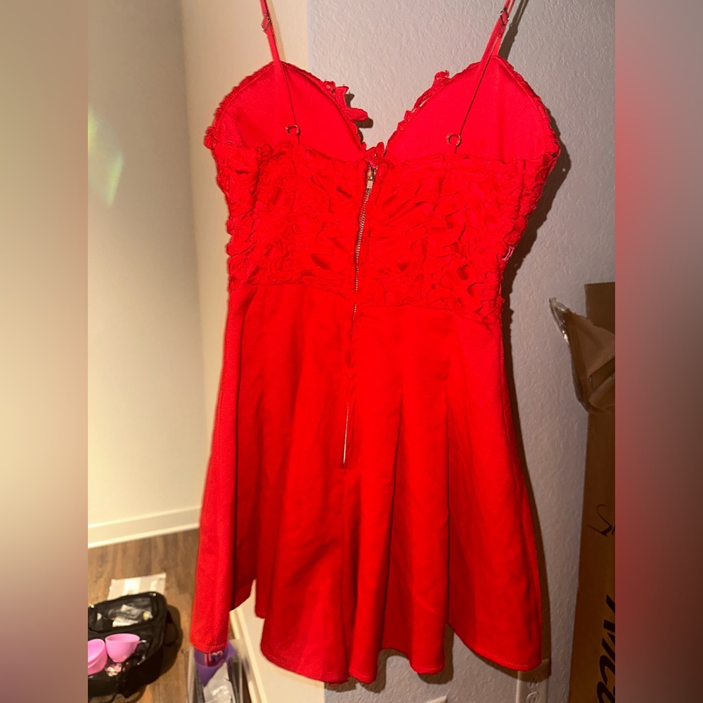 Red romper - Picture 3 of 4
